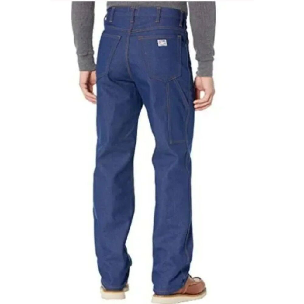 Tyndale Mens Jeans Size 38x34 Arc Rated Straight Leg Blue FR Flame Resistant